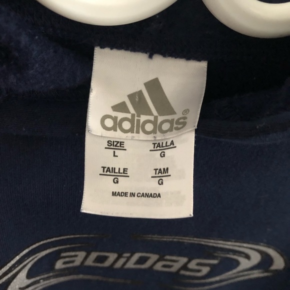 Navy blue adidas hoodie (S) - Picture 4 of 4